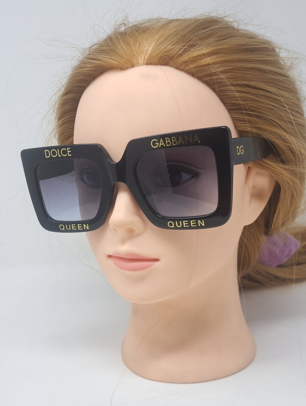 Dolce & Gabbana Women's Sunglasses Oversized Square Queen DG4328 52-24-135 - Picture 15 of 15